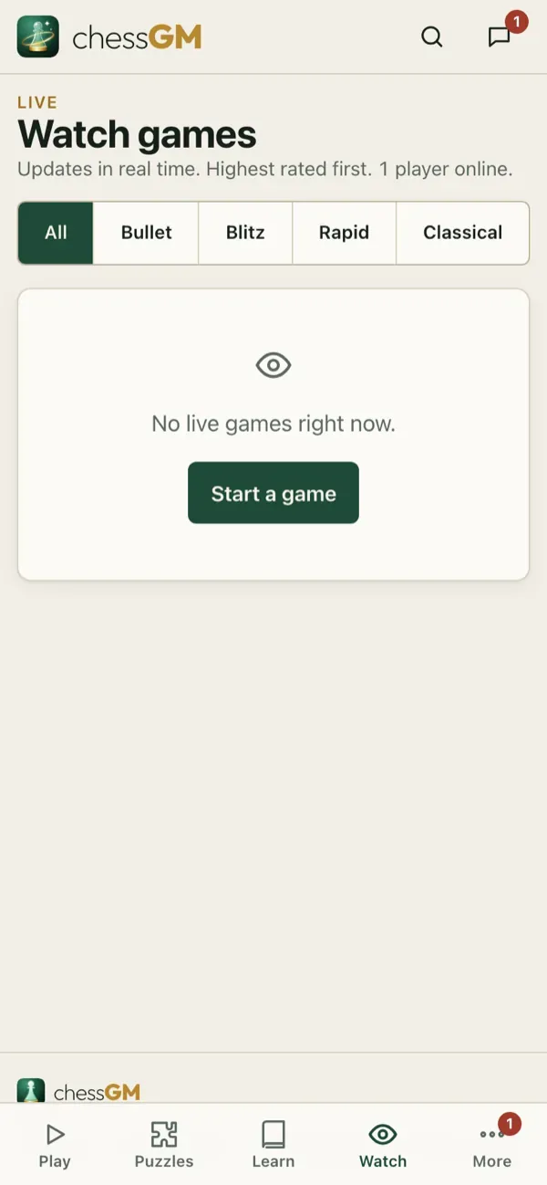 Watch live games